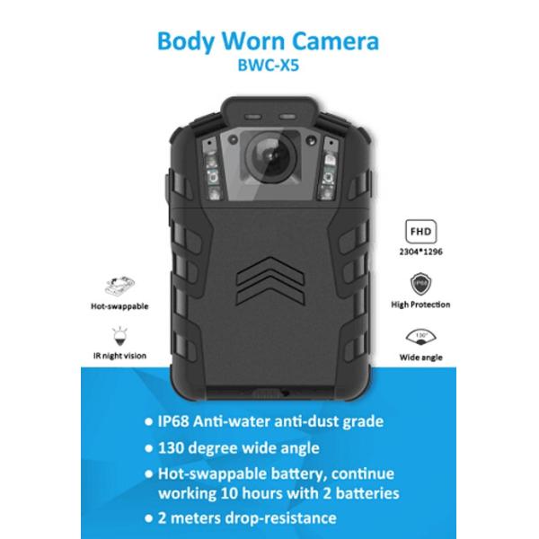 Buy Ambarella IP68 Waterproof Body Video Camera Hot Swappable 2200mAh at wholesale prices