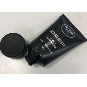 Men Facial Cleanser Plastic Cosmetic Packaging Tube Combined With Silkscreen