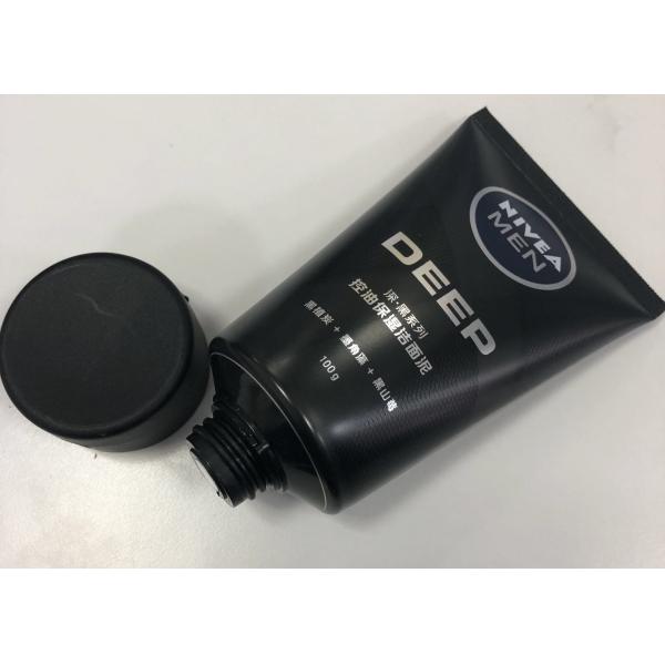Buy Men Facial Cleanser Plastic Cosmetic Packaging Tube Combined With Silkscreen Printing at wholesale prices