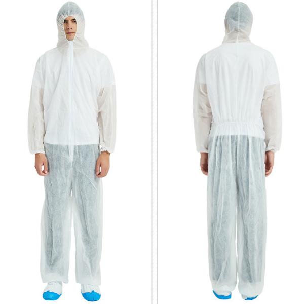 S-3XL Disposable Protective Gear Safety Coverall Medical Elastic Waist Microporous Fabric