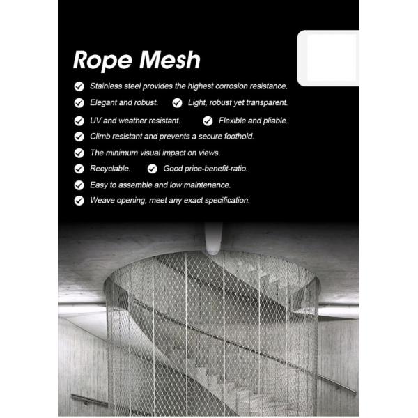 Stainless Steel ROPE Mesh 304 /316L materials
