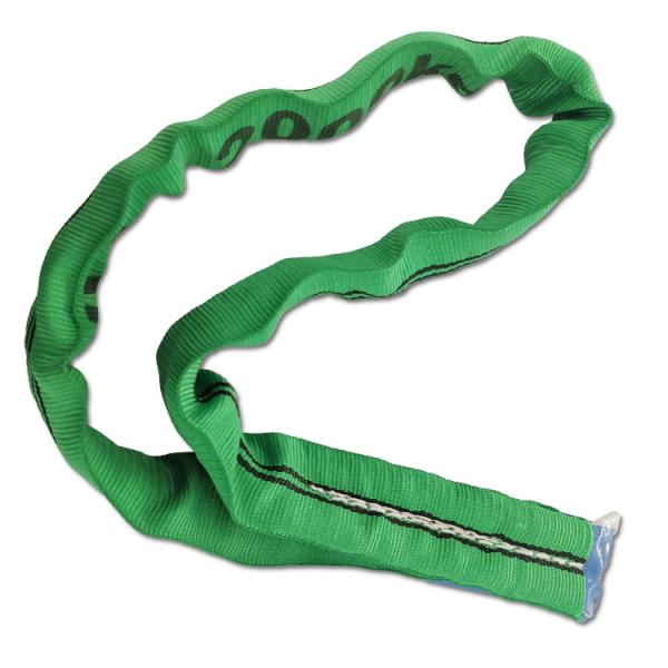 Green Lift All Polyester Slings , 2 Ton Lifting Straps Wide Bearing Surface
