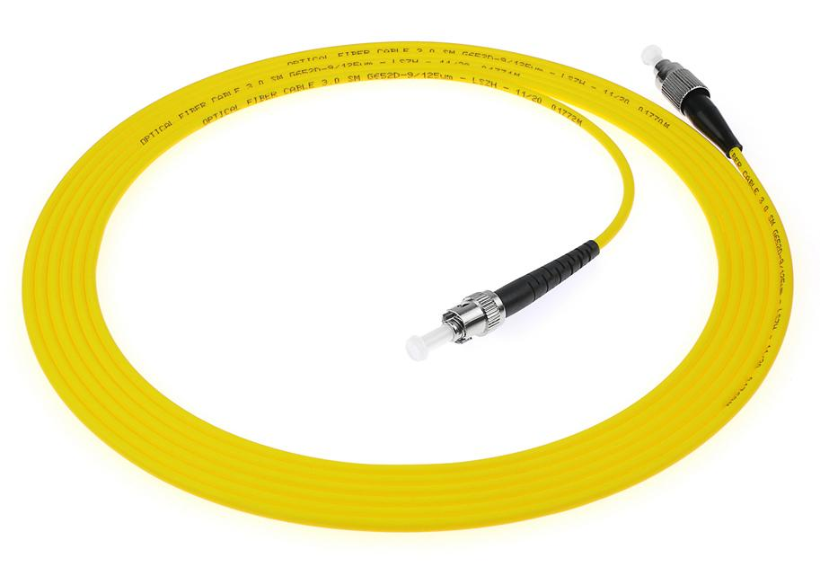 China FC-ST Simplex Fiber Optic Patch Cord LSZH/PVC SM/MM UPC and APC on sale