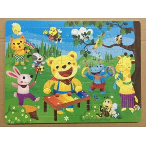 Custom die-cut Printable Paper Cardboard Jigsaw Puzzle Wholesale