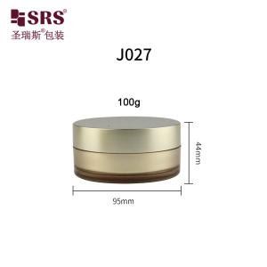 J027A empty gold eye mask cosmetic jar manufacturer