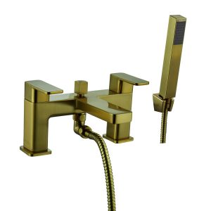 Convenience Bath Shower Mixer Chrome Finish Brushed Gold T9561