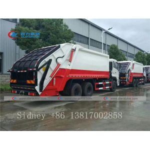 Dongfeng Kinland 6X4 Compression Garbage Truck With Q235B Steel Body