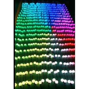 10 Ft Reel DMX 24v New LED Lights 50mm RGB LED Light Strings Globe 3D Balls