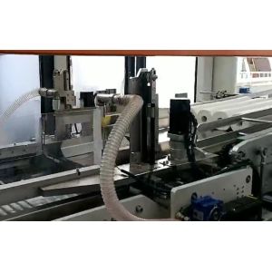 Automatic bath tissue paper roll bundle packing machine