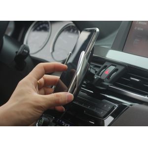 White Auto Clamping Vent Mount 10W QI Wireless Car Charger