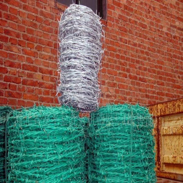 10kg 2.5mm Diameter Razor Wire Concertina Green / Silver Barbed