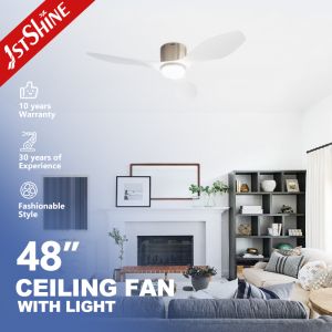 Quality Modern Ceiling Fan 48'' Plastic Blades DC Motor Dual-Function Model with Optional Light Kit for sale