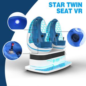 Double Seats 9D Virtual Reality Cinema / Theme Park Simulator