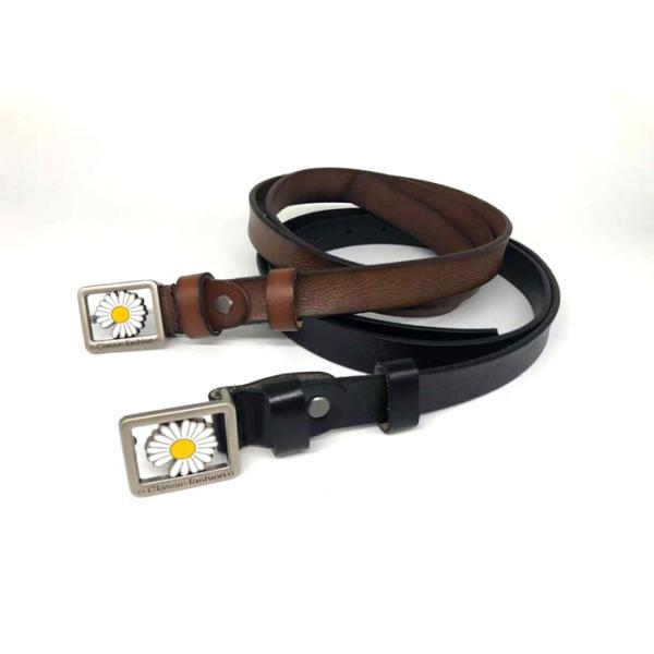 OEM 90CM Zinc Alloy Women's Fashion Leather Belts