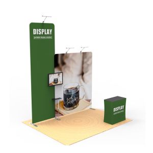 Foldable Trade Show Booth Displays 10x10 Custom Printed Solid Reusable