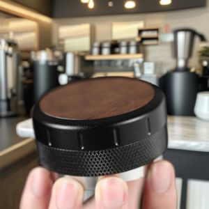 Espresso Tamper with Walnut Wood Handle and Stainless Steel Base 51mm/53mm PS