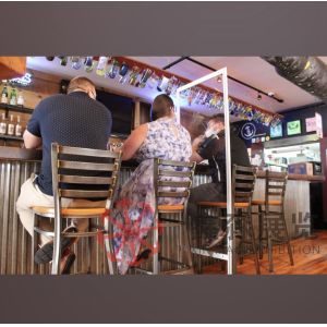 Clear room divider healthy safeguard adjustable screen sneeze shield Restaurant