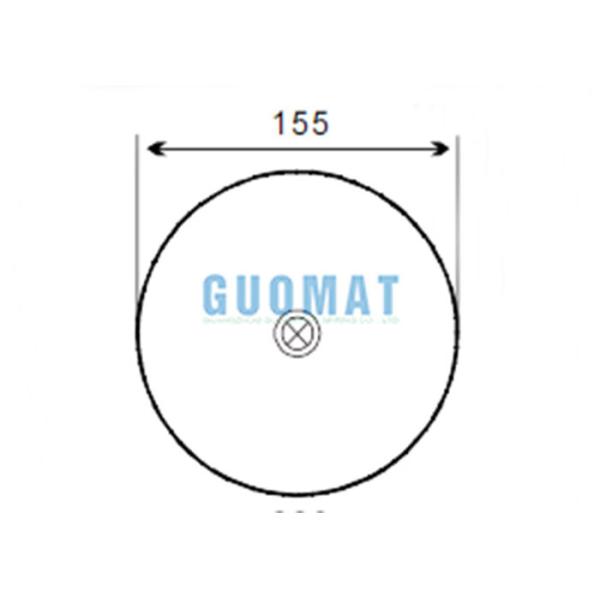 4838NP01 Contitech Steering Axle Truck Air Springs A9463200421 Trailer Suspension With Steel Piston