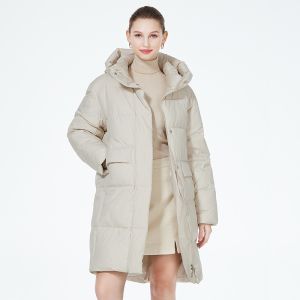 All Shapes Woman Winter Coat Versatile Down Jacket Hide Fat With Furry Pockets