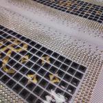 R Letter Rhinestone Applique Patches Golden Rectangle / Customized Shape