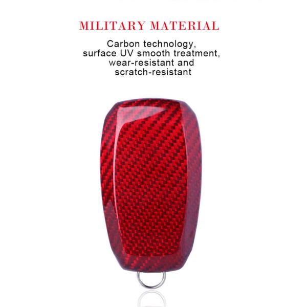 Glossy Slip Resistant Carbon Fiber Key Case For SUBARU