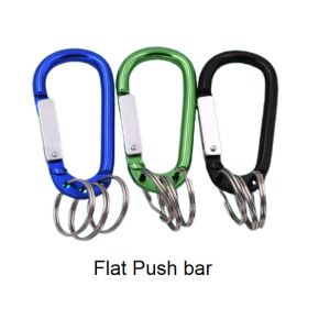 D Shaped Aluminum Carabiner Keychain 3 Keyring Type Backpack Snap Hook Keychain