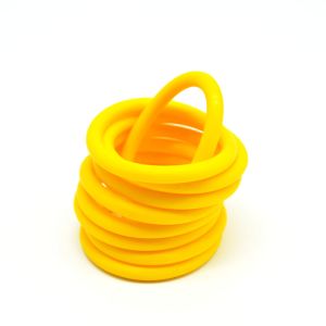 Yellow FKM NBR VAMAC High Temperature O Ring Seals IRHD Hardness