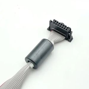 Gray Flat Ribbon Flexible Cable Assembly IDC Connector 2.54 Pitch 2*7 14 Pin