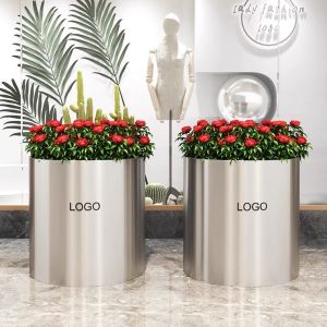 Easy Maintenance Stainless Steel Flowerpot Custom Size