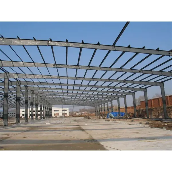 Large Span Corrosion Resistant Energy Efficient Prefab Steel Frame Construction Warehouse for Storage