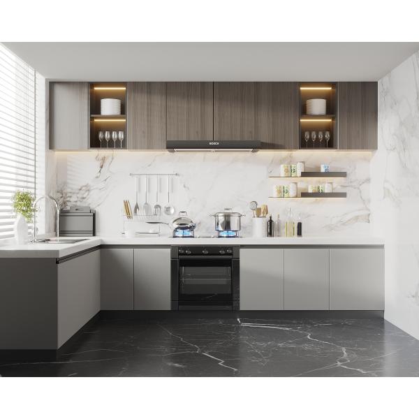 Oak Cherry Solid Wood Shaker Riser Soft-Closed Bathroom Vanity Kitchen Cabinet