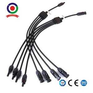 Y Type 4 Branch F M Solar Panel PV Connector Cable Wire Connectors 30A 1 Pair