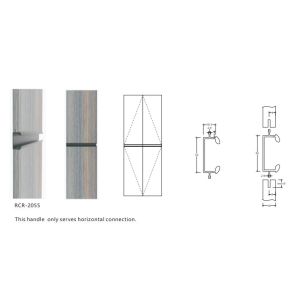 RCR 2055 Simple Alu Alloy Aluminum Profile Handles