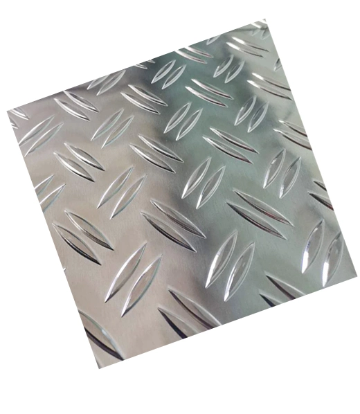 ASTM 3003 5052 5083 6061 6063 6082 7075 Aluminum Embossed Plate, Pattern: Diamond Orange Peel Diamond Five-rib Pattern, Etc.