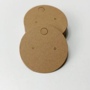 Simple Jewelry Packaging Cardstock Earring Cards Kraft Paper Cards