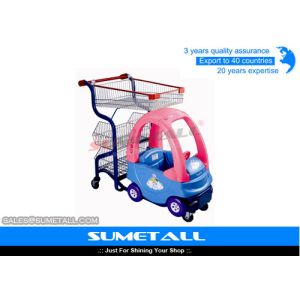 Quality Metal Childrens Shopping Trolley With Seat for sale