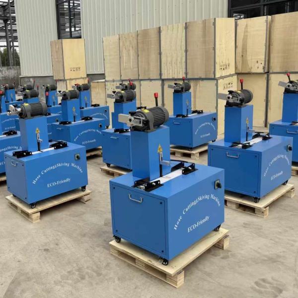 High-Performance Electric 2 Inch 6 Layers Hose Cutting And Skiving Machine With Blade