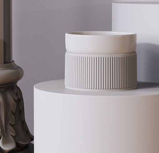 Tilted Elevated Cat Food Bowl Dish Pet Feeding Station With Stand ABS