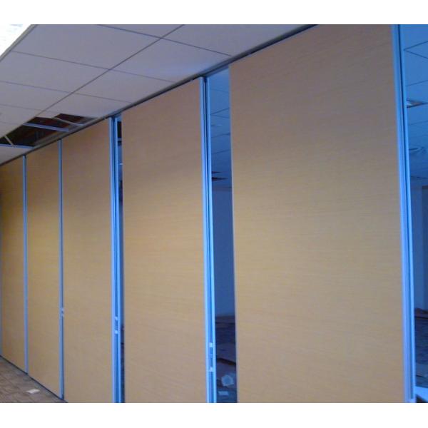 Hotel Banquet Hall Folding Partition Walls Melamine Fabric Finished ISO9001