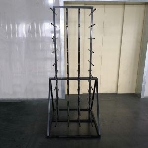 China Metal Double Sides Roller 80 Arm Industrial Display Stands For Vinyl Roll on sale