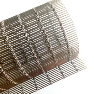 Stainless Steel Architectural Woven Wire Mesh Polished Surface ISO9001 Certified