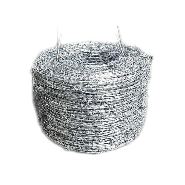 Buy 14ga Stainless Steel Protection Barbed Wire Fence Electro Galvanized at wholesale prices