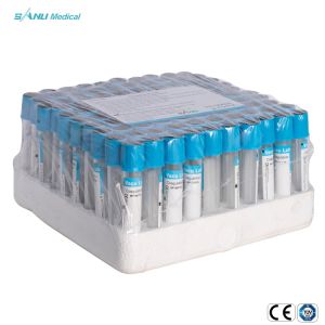 Vacuum Coagulation Blood Test Tube Disposable CE Approved BLUE CAP