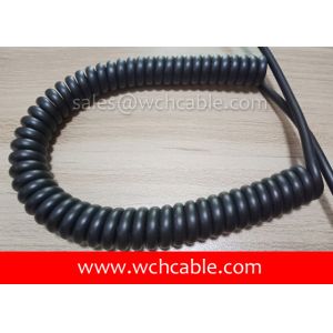 Quality UL21139 O&amp;M Manufactured Spiral Cable PUR Sheath Rated 60C 300V for sale