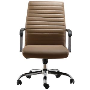 Middle Back Ergonimic Pu Office Chair Swivel Office Chair