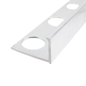 Matt Silver Tile Edge Trim For Wall , Aluminium Inside Corner Tile Trim