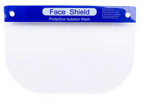 Buy Full Protection Disposable Face Shield PET Fogproof Anti PollutionTransmission at wholesale prices