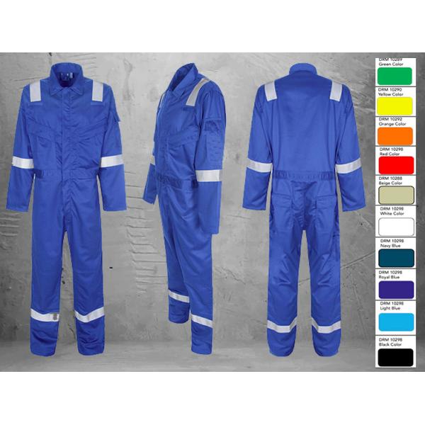 Buy Blue Fire Retardant Waterproof Clothing Comfortable With Good Color Fastness at wholesale prices