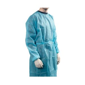 Quality Environmentally Friendly Disposable CPE Gown With Waist Tie Closure for sale