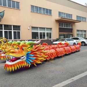 Custom Chinese Dragon Electric Train for Theme Parks 350W 100kg Load